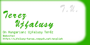terez ujfalusy business card